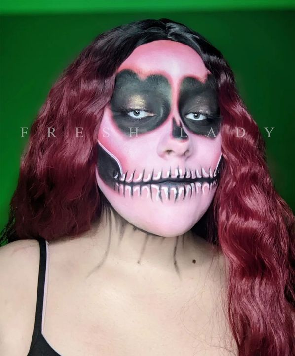 Lente de Halloween #1: Blanco opaco con pupila negra grande · foto 9