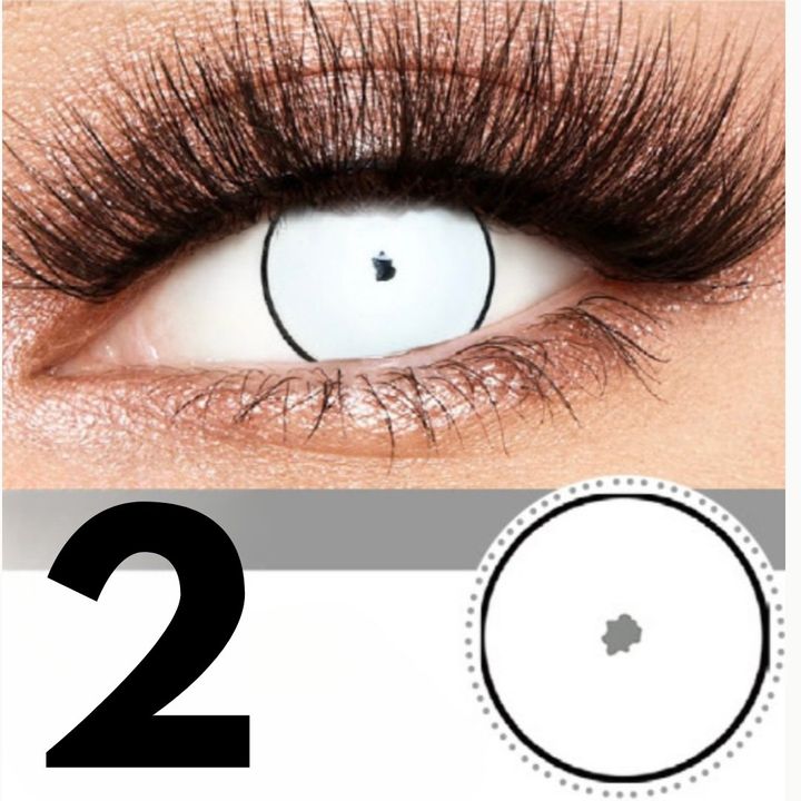 Lente de Halloween #2: Ojo en blanco con pupila diminuta · foto 3