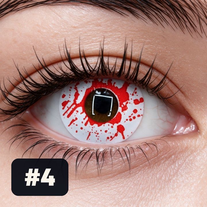 Lente de Halloween #4: Blanco con sangre escurriendo