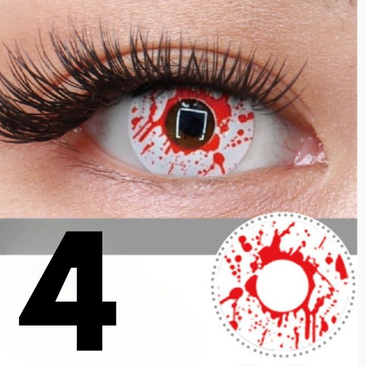 Lente de Halloween #4: Blanco con sangre escurriendo · foto 3