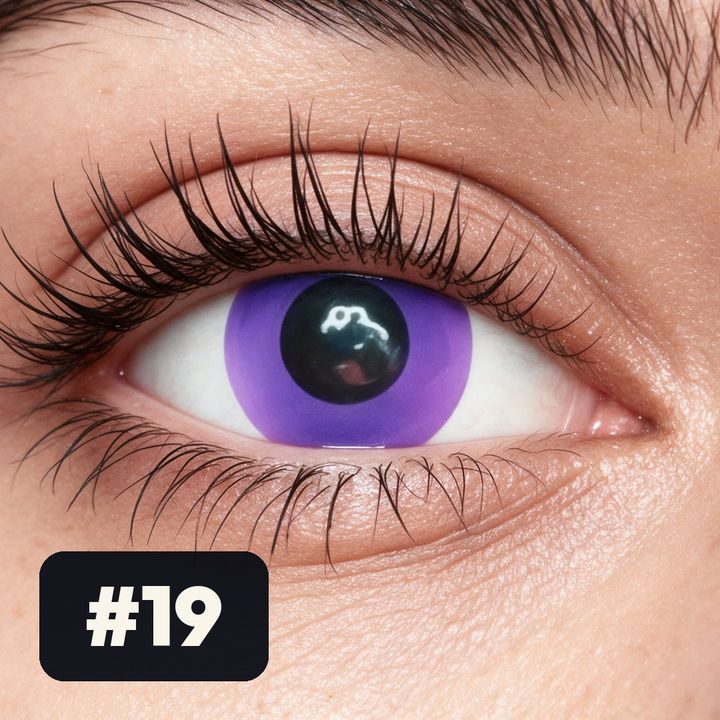 Lente de Halloween #19: Violeta sólido de borde a borde