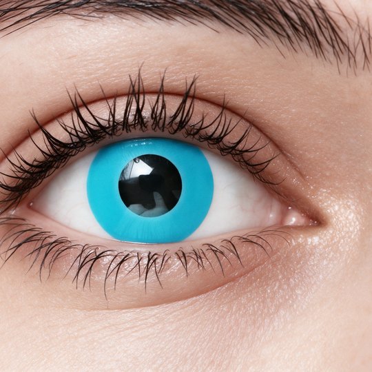 Lente de Halloween #16: Azul celeste sólido de borde a borde