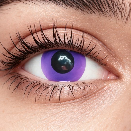 Lente de Halloween #19: Violeta sólido de borde a borde