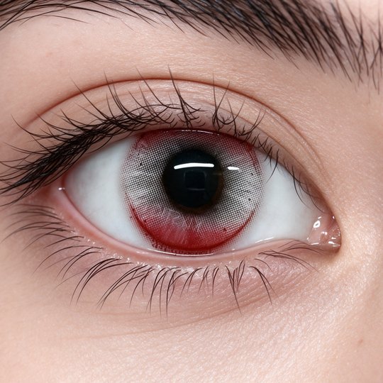 Lente de Halloween #29: Rojo desvanecido hacia el gris, sin borde duro